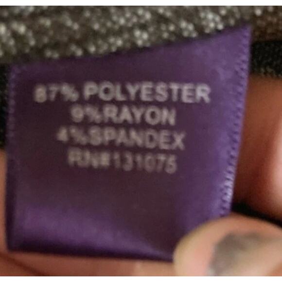 Libby Edelman Women's Pants Slacks Size 16W Brown Sparkle NWOT - Picture 5 of 7